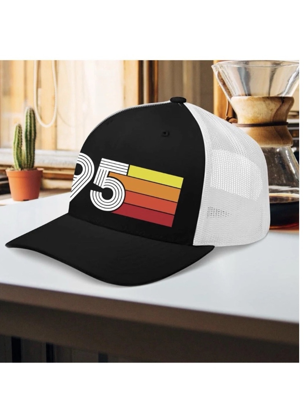 95 Retro Hat Vintage Style SnapBack Mesh Trucker Cap, Unisex, Brand New
